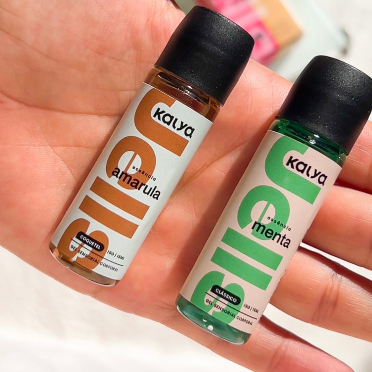 JELLS DUO AMARULA E MENTA - GEL BEIJÁVEL COM DOIS AROMAS EM UMA SÓ CAIXA 