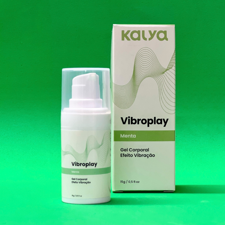 VIBROPLAY MENTA - GEL VIBRADOR BEIJÁVEL