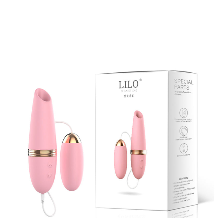 Vibrador Estimulador com Cápsula Recarregável 10 Modos de Sucção 