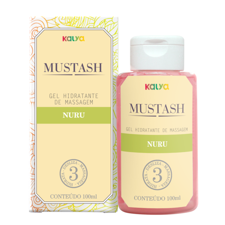 Mustash Nuru - A massagem oriental mais deslizante e inesquecível - Gel BEIJÁVEL 